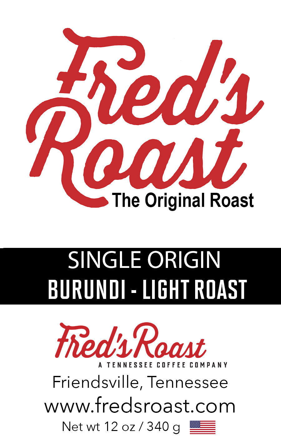 FRED'S ROAST - Burundi Light Roast